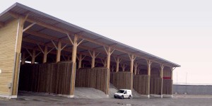 Construction d'un abri à sel (beton bois)
